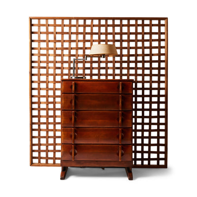 Woven Wood Slat Screen/Room Divider