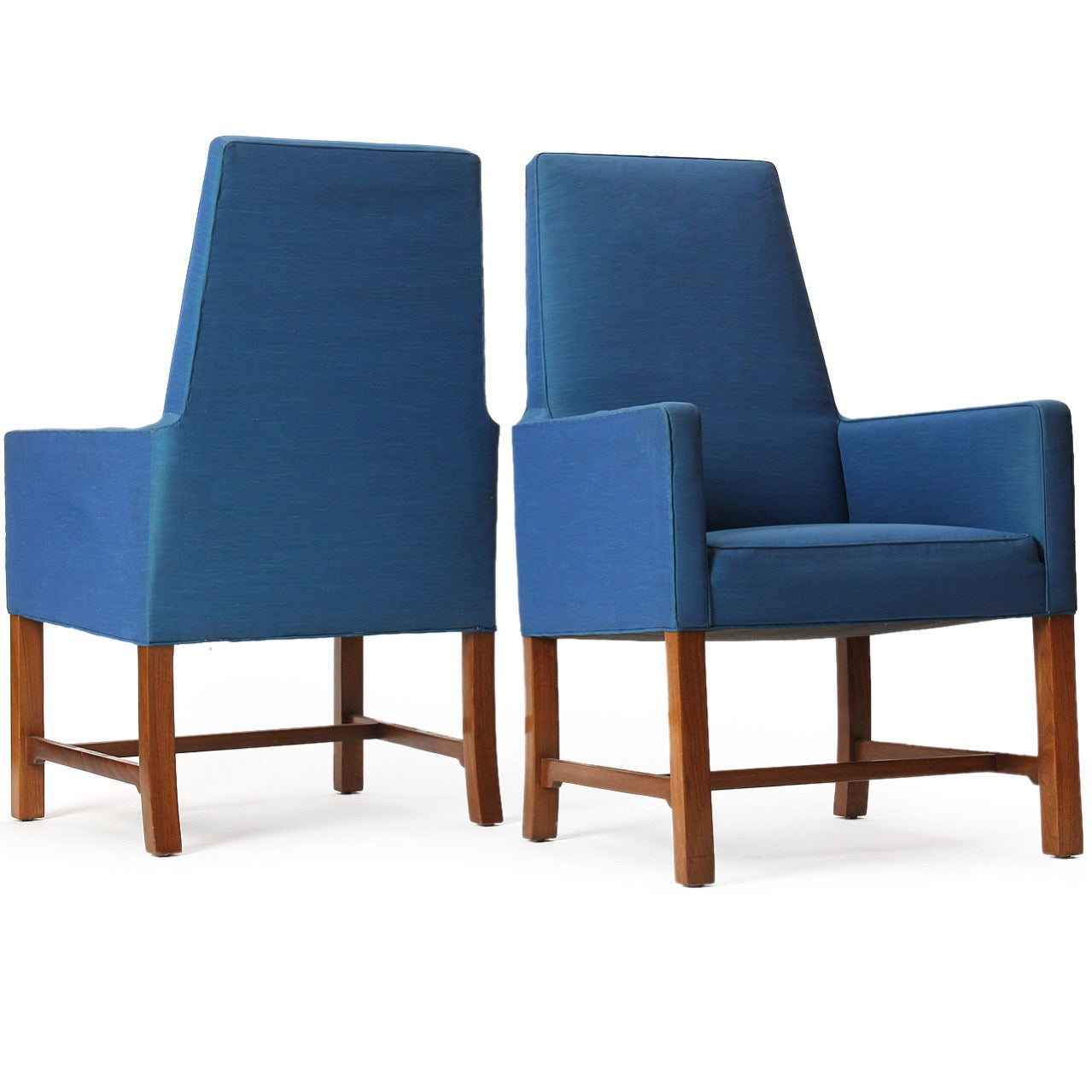 Pair of Janus High Back Chairs by Edward Wormley for Dunbar - WYETH