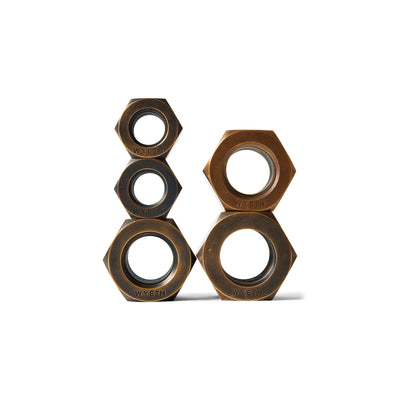 Patinated Bronze Industrial Machine Nut, WYETH - WYETH