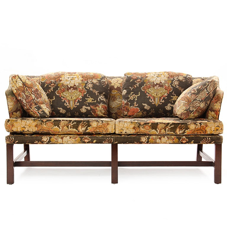 Floral Print Settee by Edward Wormley for Dunbar - WYETH