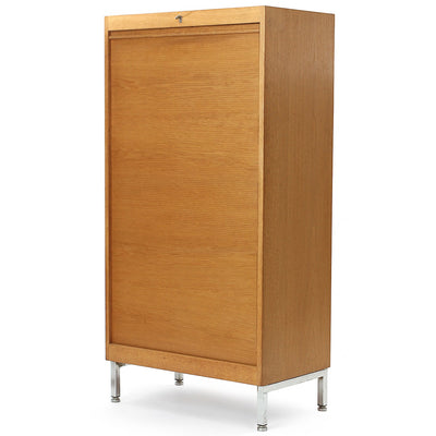 Cabinet with Tambour Door by Hans J. Wegner for Johannes Hansen