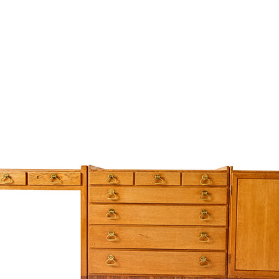 Unique Desk With Modular Cabinets by Hans J. Wegner for Johannes Hansen, 1947 - WYETH