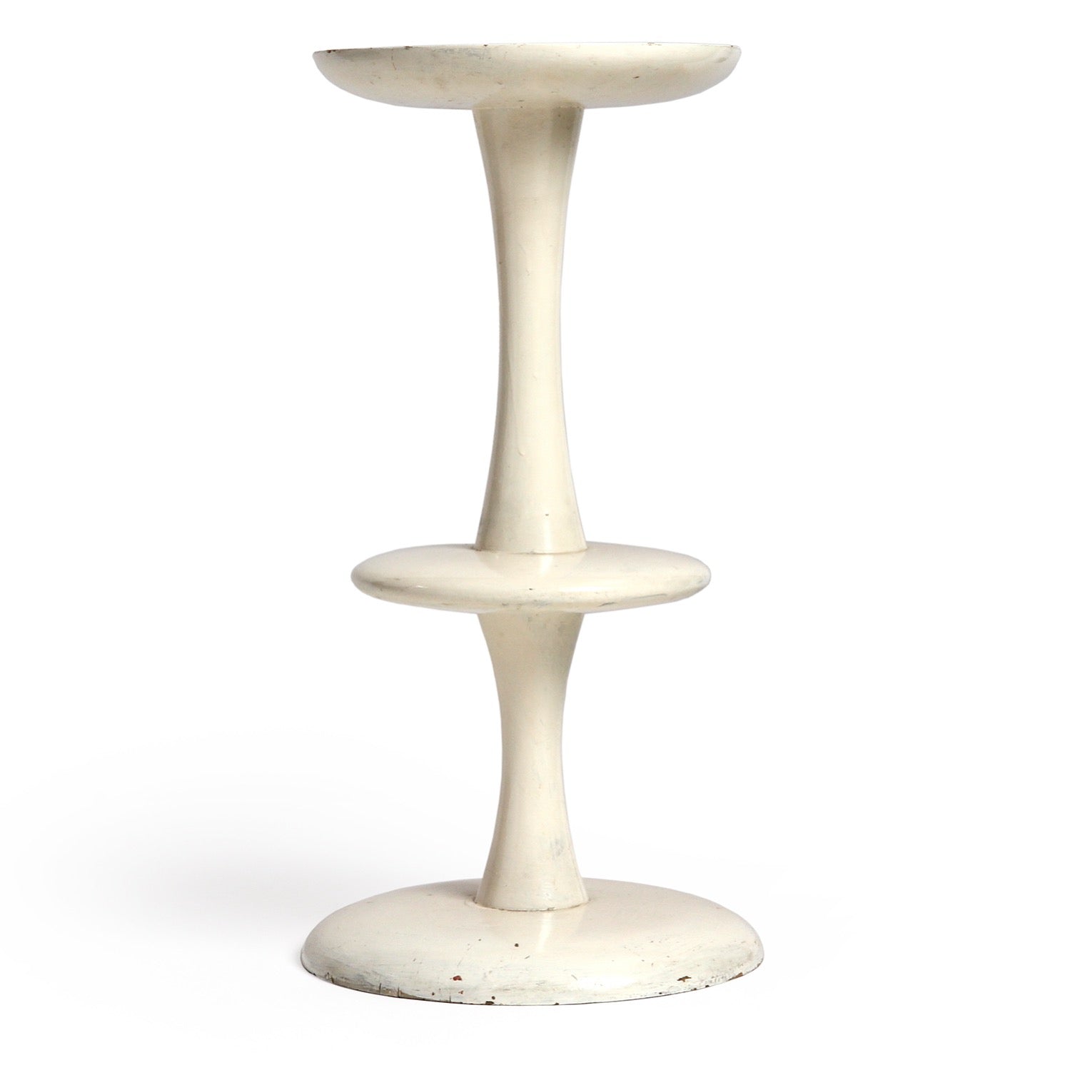 Vintage Turned Wood Stool or Plant Stand