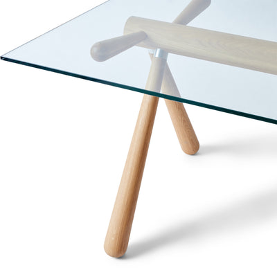 Oak Trestle Table by Enzo Mari for Hida Japan