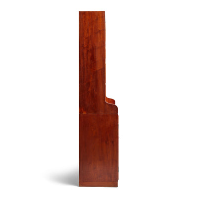 Solid Teak Cabinet with Open Shelving by Rudolf Rasmussen for Rud Rasmussen, 1960s