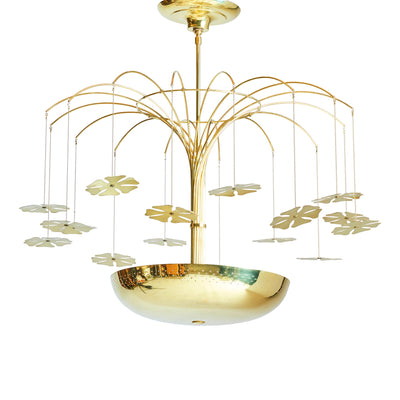 Chandelier by Paavo Tynell for Lightolier, 1950s