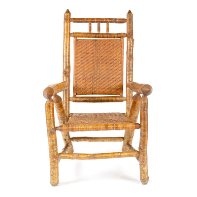 Grand Scale Silver Birch Armchair for H.C. Dexter Chair Company