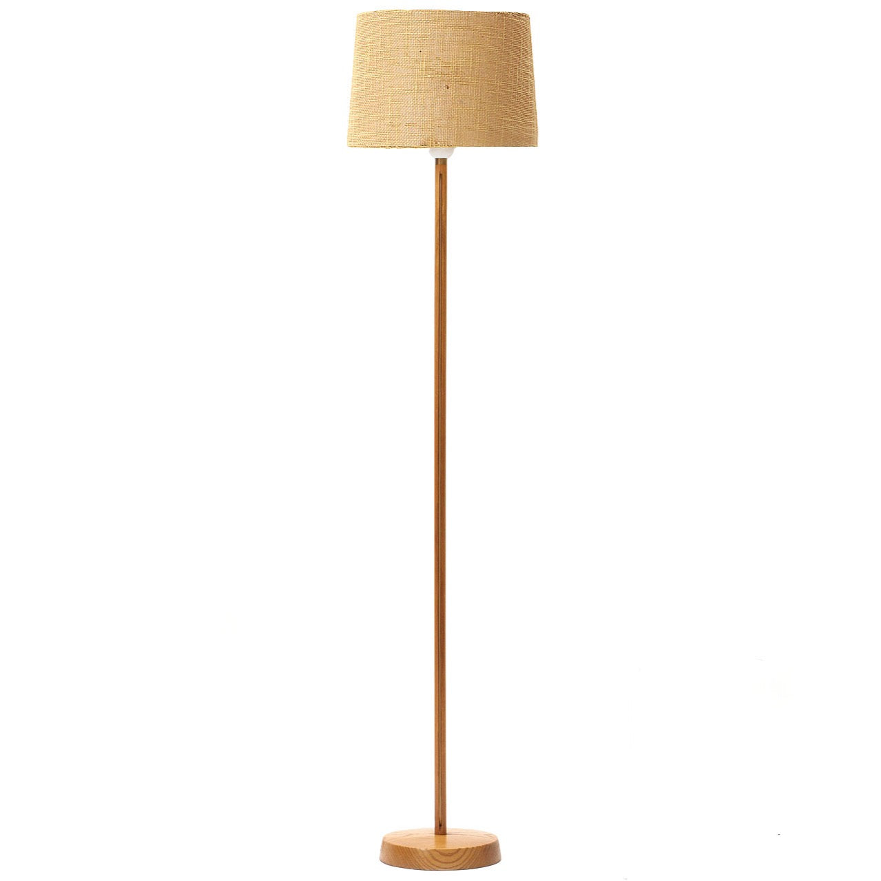 Oak Floor Lamp by Uno & Östen Kristiansson for Luxus - WYETH