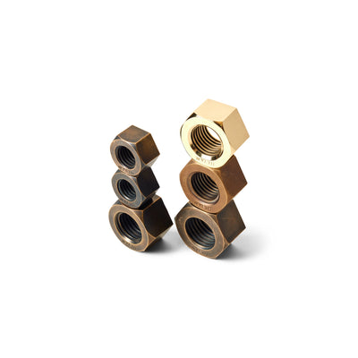 Polished Bronze Industrial Machine Nut by WYETH - WYETH