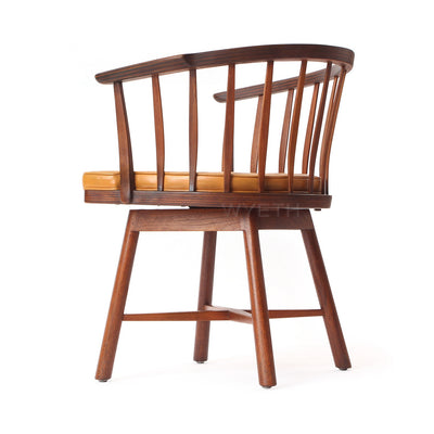 Pair of Swiveling Barrel Back Chairs by Edward Wormley for Dunbar, 1950s - WYETH