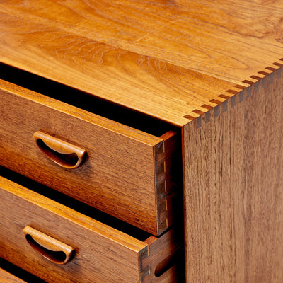 Five Drawer Cabinet In Solid Teak by Peter Hvidt & Orla Mølgaard-Nielsen for Soborg Mobler