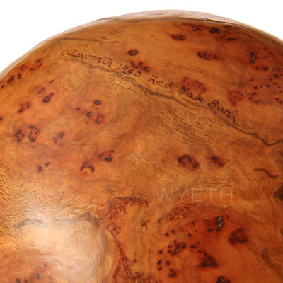 Red Oak Burl Hollowform Orb Sculpture by David Ellsworth, 1980