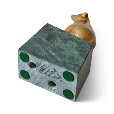 Bronze Bear on Marble Base