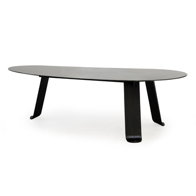 Chrysalis No. 1 Dining Table / Desk in Blackened Steel by WYETH, Made to Order - WYETH