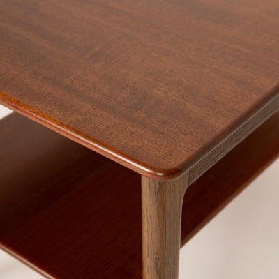 Solid Teak and Oak Side Table by Hans J. Wegner for Johannes Hansen, 1950's - WYETH