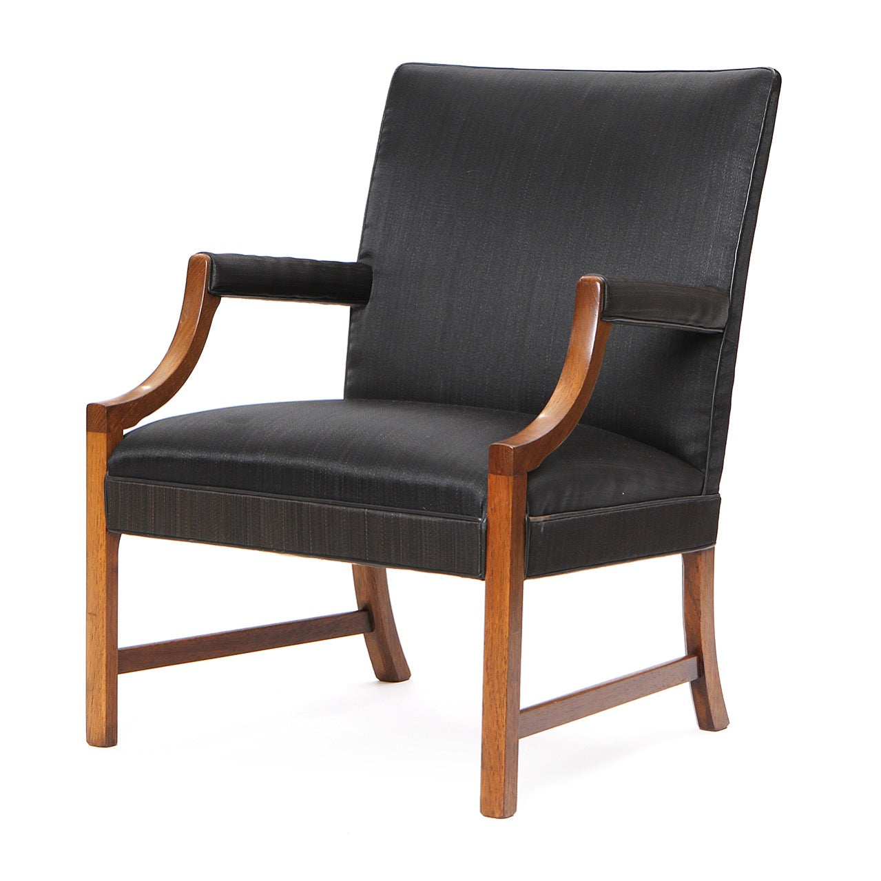 Luxurious Classic Modern Lounge Chair by Ole Wanscher for A.J. Iversen, 1940s