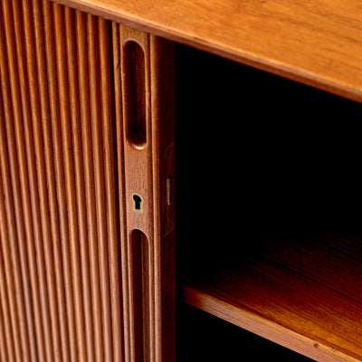 Hvidt & Nielsen Tambour Credenza by Peter Hvidt & Orla Mölgaard-Nielsen for Soborg Mobler, 1957