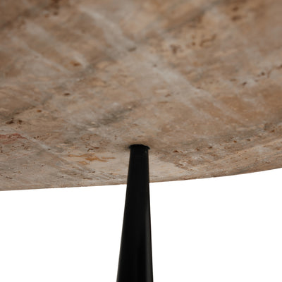 Travertine Biomorphic Top Cocktail Table Model 5218 by Edward Wormley for Dunbar, 1952