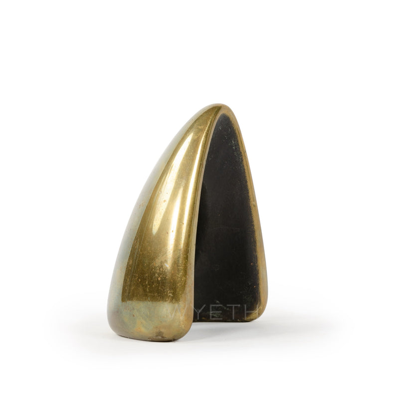 Cast Brass Bookend by Carl Aubock - WYETH
