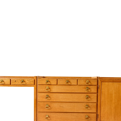 Unique Desk With Modular Cabinets by Hans J. Wegner for Johannes Hansen, 1947 - WYETH
