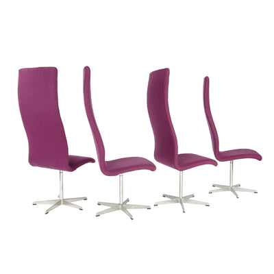 Set of 8 High Back 'Oxford' Chairs by Arne Jacobsen for Fritz Hansen - WYETH