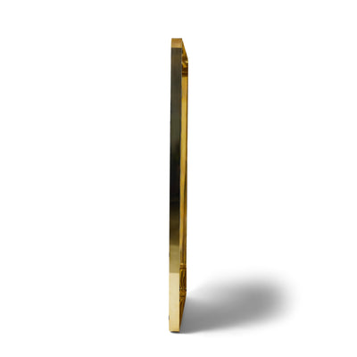 Soft Rectangle Wall Mirror in Bronze by WYETH