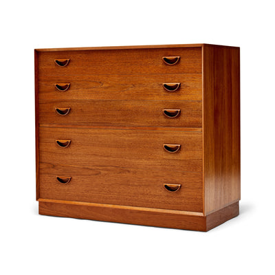 Five Drawer Cabinet In Solid Teak by Peter Hvidt & Orla Mølgaard-Nielsen for Soborg Mobler