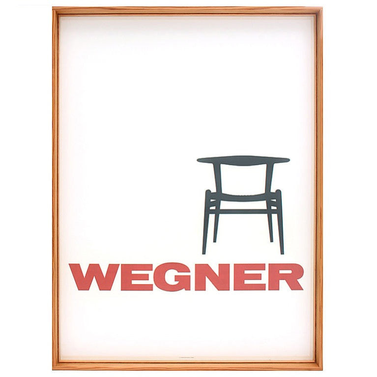 Vintage Limited Edition Hans J Wegner Poster in WYETH Frame by Hans J. Wegner, WYETH - WYETH